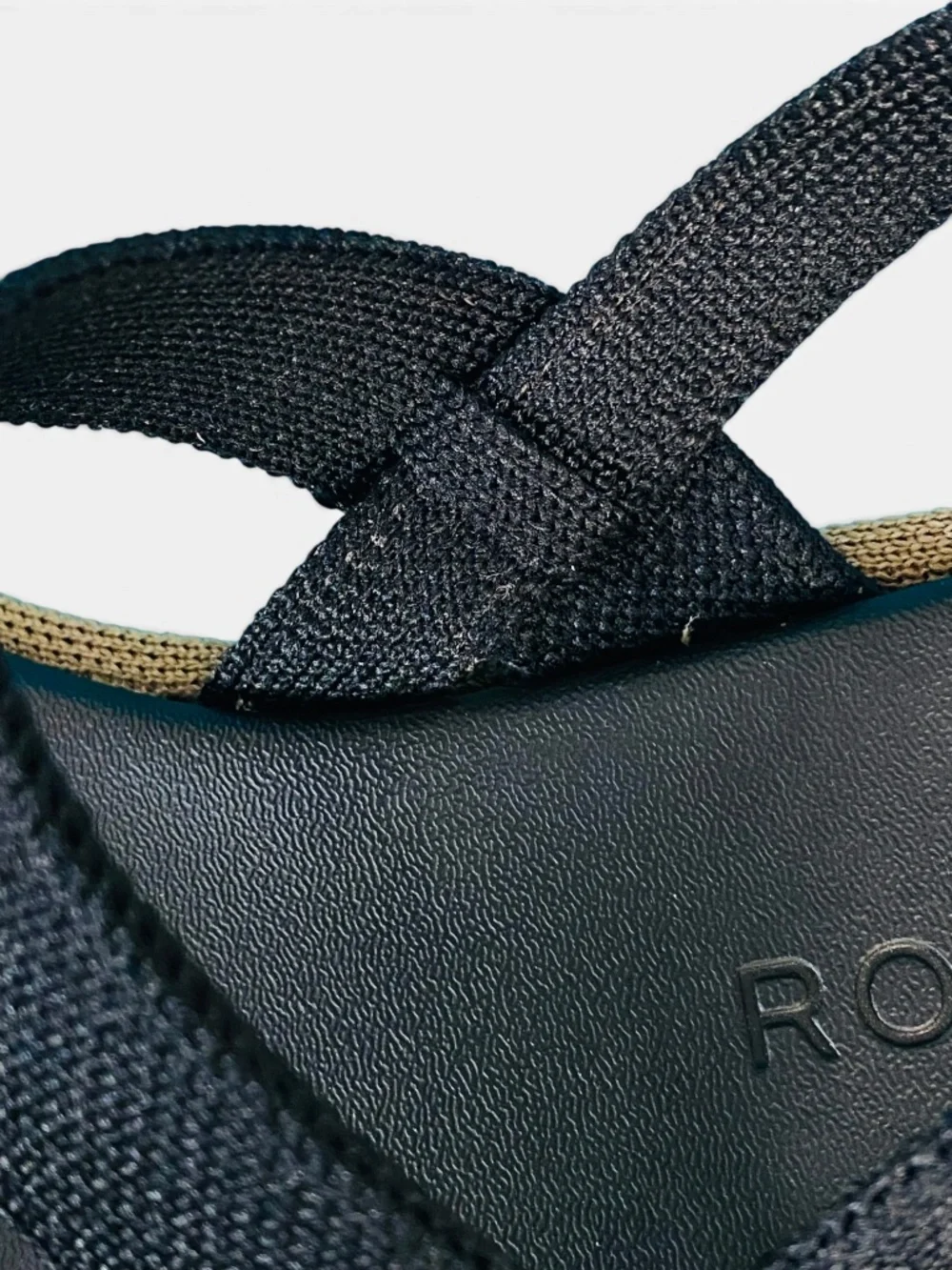 Rothy's the Lightweight Wedge Sandals Pepper Black Platform Size 7.5